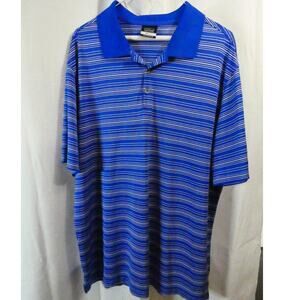 Nike Golf Dri-Fit Size XL Men's Polo Shirt Striped Collared